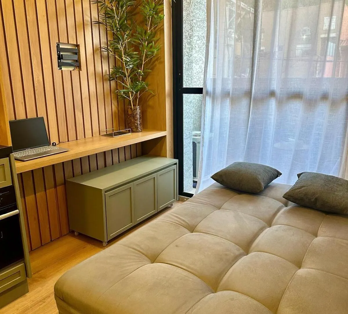 New Studio Aeroporto Congonhas Noise-Reducing Window Sao Paulo Apartment